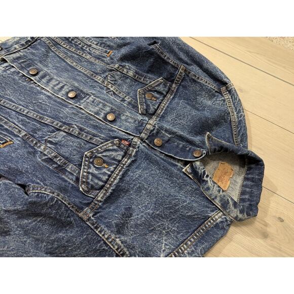 VTG Levi's 1980s Type 3 lll Trucker Jacket Men's Size L Made In USA 57508 rare - Picture 2 of 16